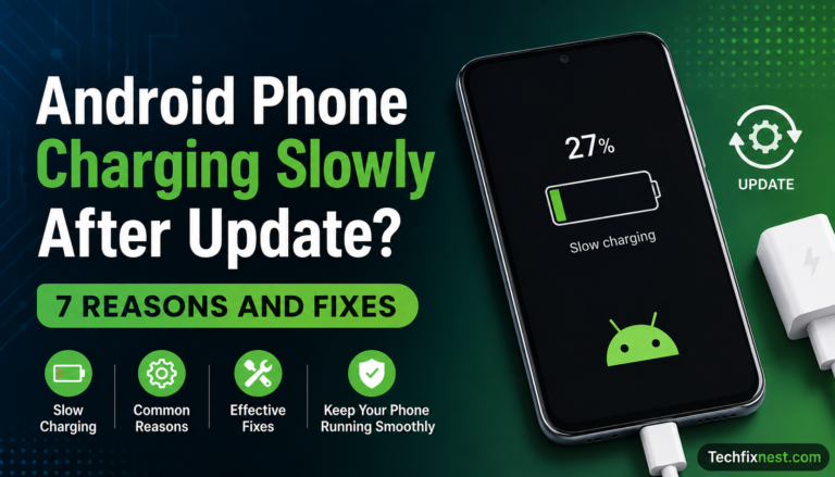 Android phone charging slowly after software update