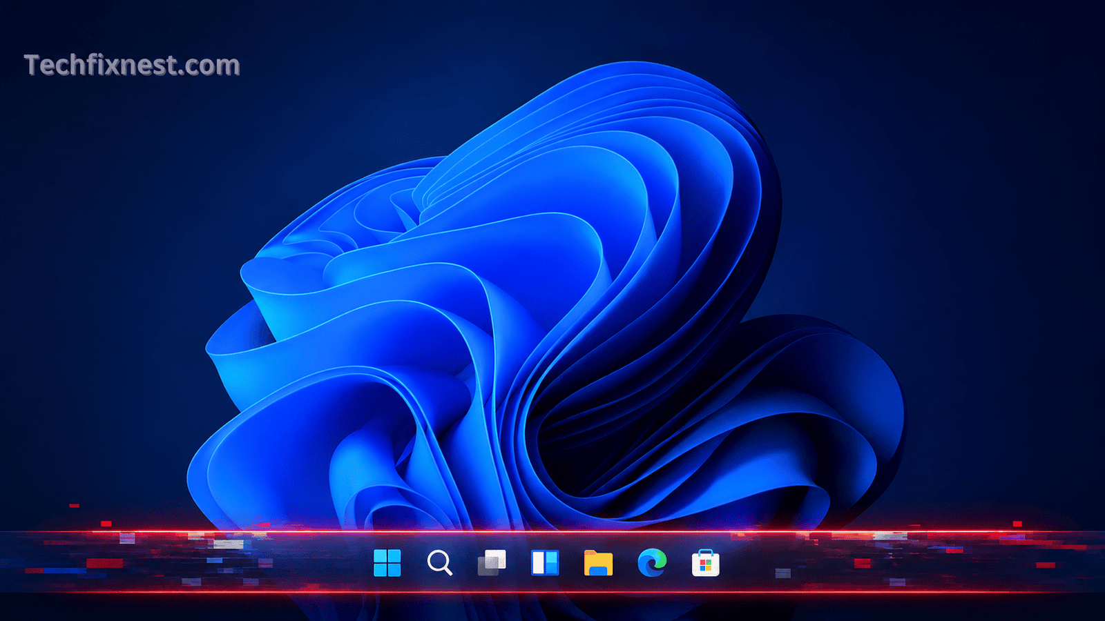 Windows 11 taskbar not working — frozen taskbar screenshot