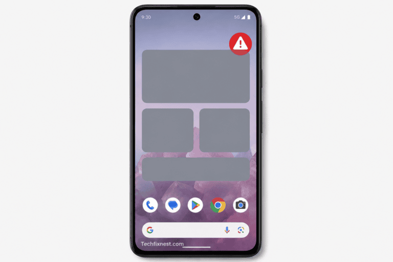 Android 17 home screen showing widgets missing after update