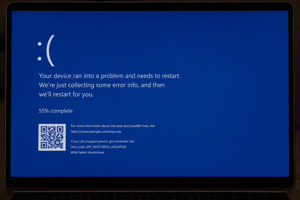 DPC_WATCHDOG_VIOLATION blue screen error on Windows 11 HP laptop