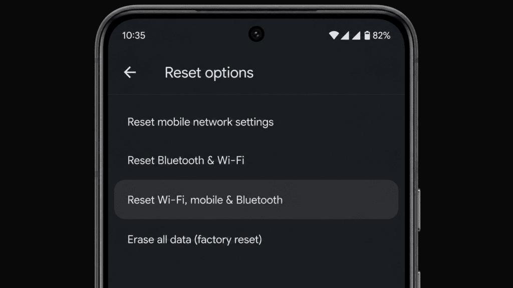 Android 17 phone showing 5G signal switching to LTE connection issue