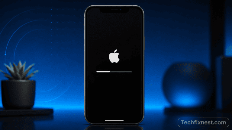 iPhone stuck on Preparing Update screen after iOS 26 illustration