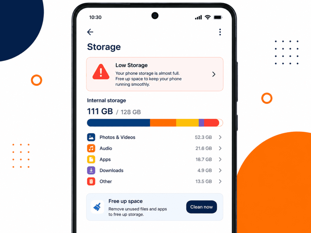 Low iPhone storage blocking Spotlight Search indexing after iOS 26
