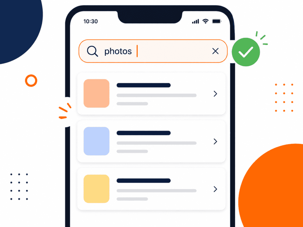 Spotlight Search results working again after fix on iOS 26