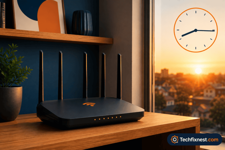 WiFi router losing connection at the same time every day