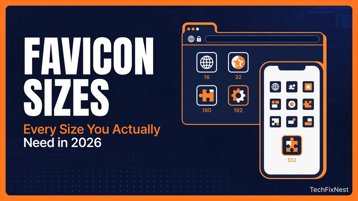 Favicon Sizes Explained: Every Size You Actually Need in 2026